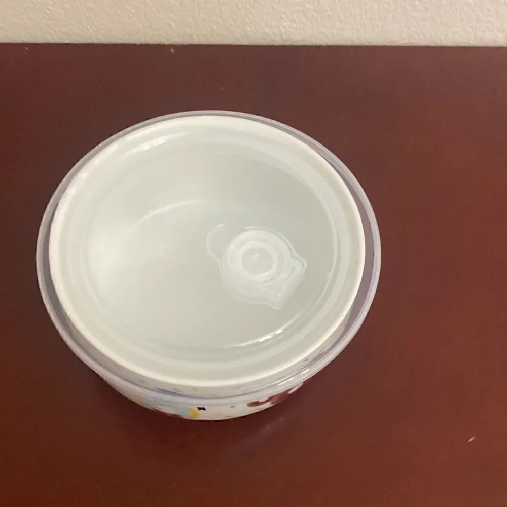 🍩🍩Mickey Mouse and Friends 26 Oz Round Plastic Microwave Bowl & Vented Lid